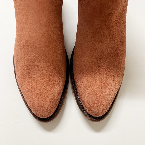 Tecovas The Lucy Suede Heeled Ankle Boots in Desert Rose 7.5 NWB - Picture 8 of 13